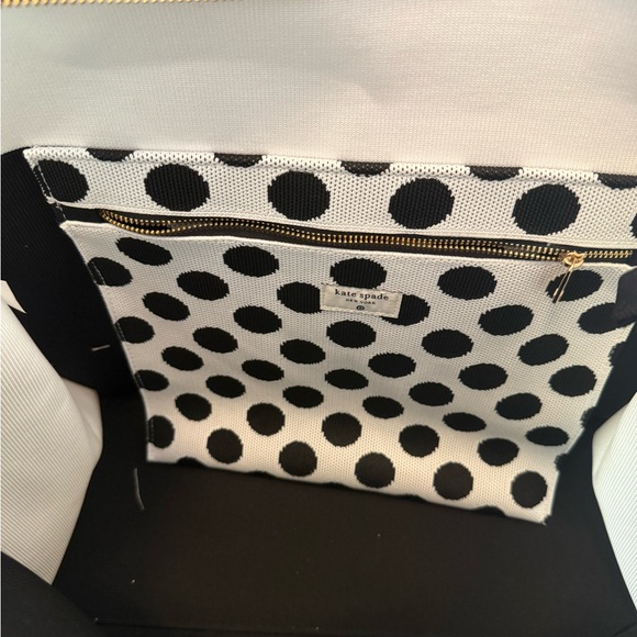 NWT Colorblock Knit Tote Bag - kate spade new york x Target White/Black - Picture 11 of 15